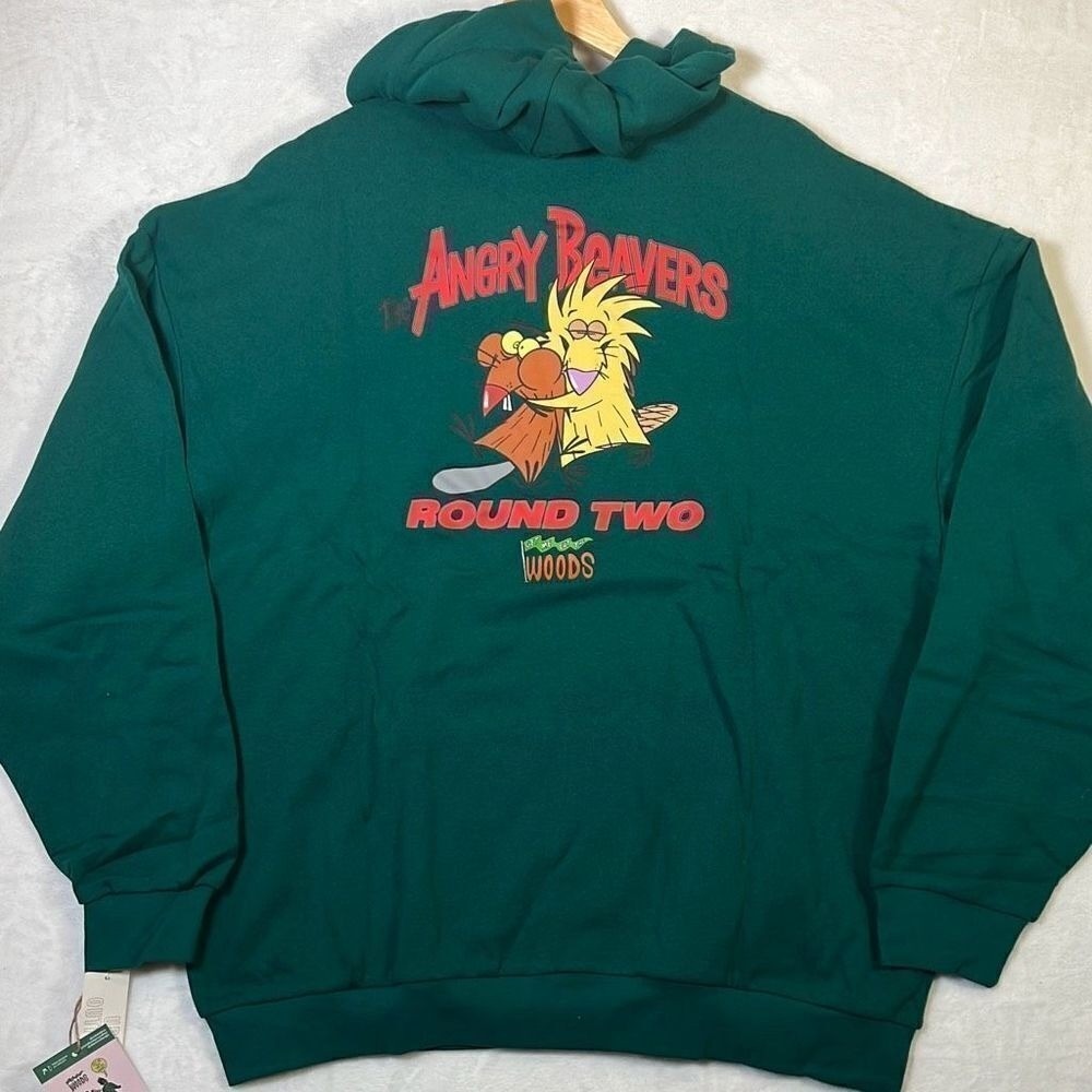 Nickelodeon The Angry Beavers Rakeem Miles Oversized hoodie pullover Men Large
